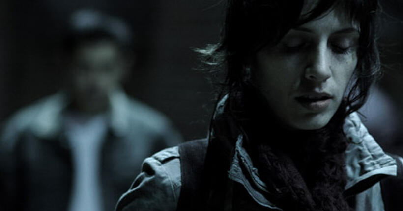Jorge Adrian Espindola as Pedro and Paola Mendoza as Magda in "Sangre de Mi Sangre."