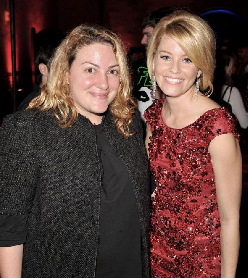 Carla Gardini and Elizabeth Banks at the after party of the California premiere of "Zack and Miri Make a Porno."
