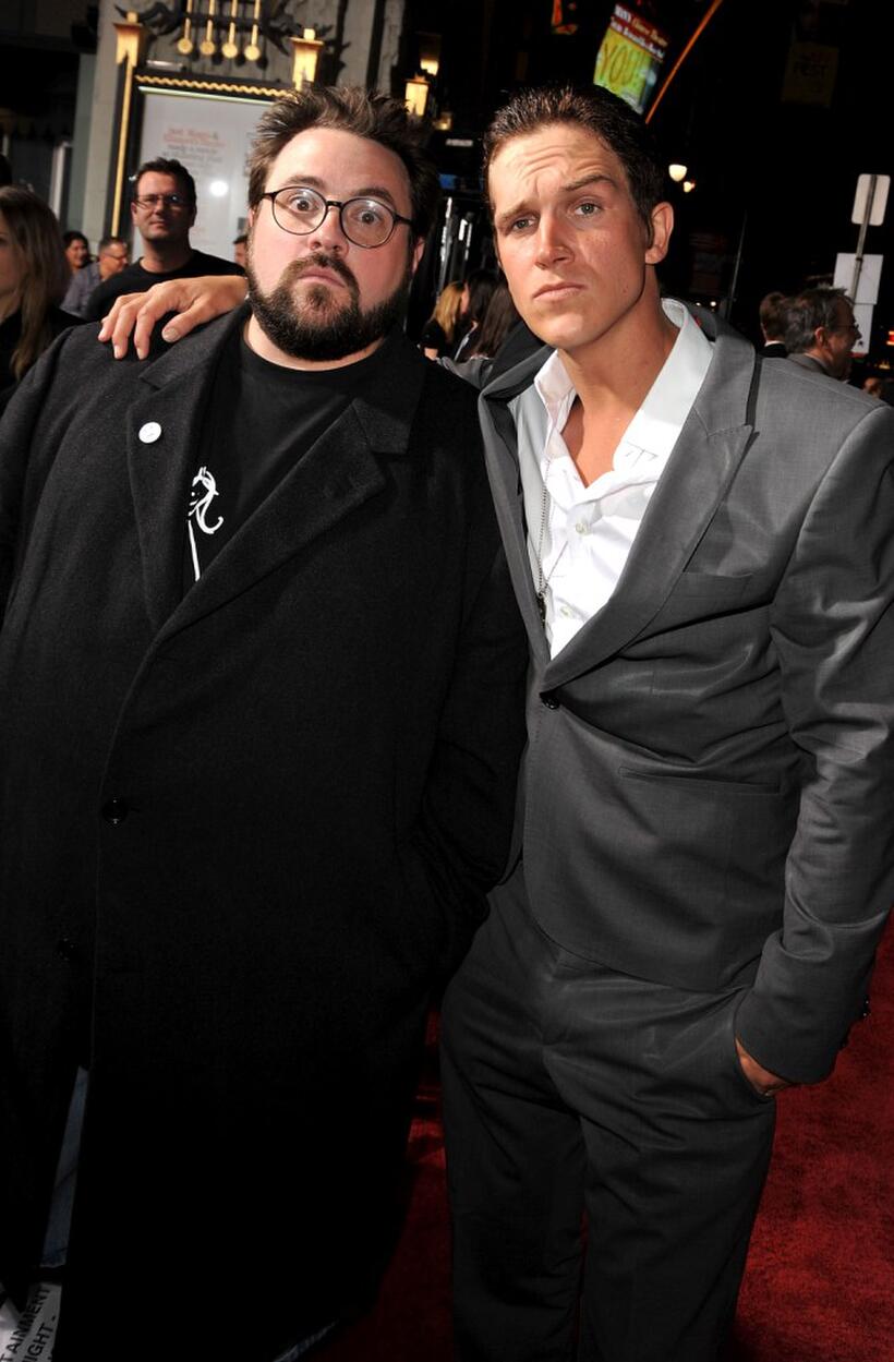 Kevin Smith and Jason Mewes at the California premiere of "Zack and Miri Make a Porno."