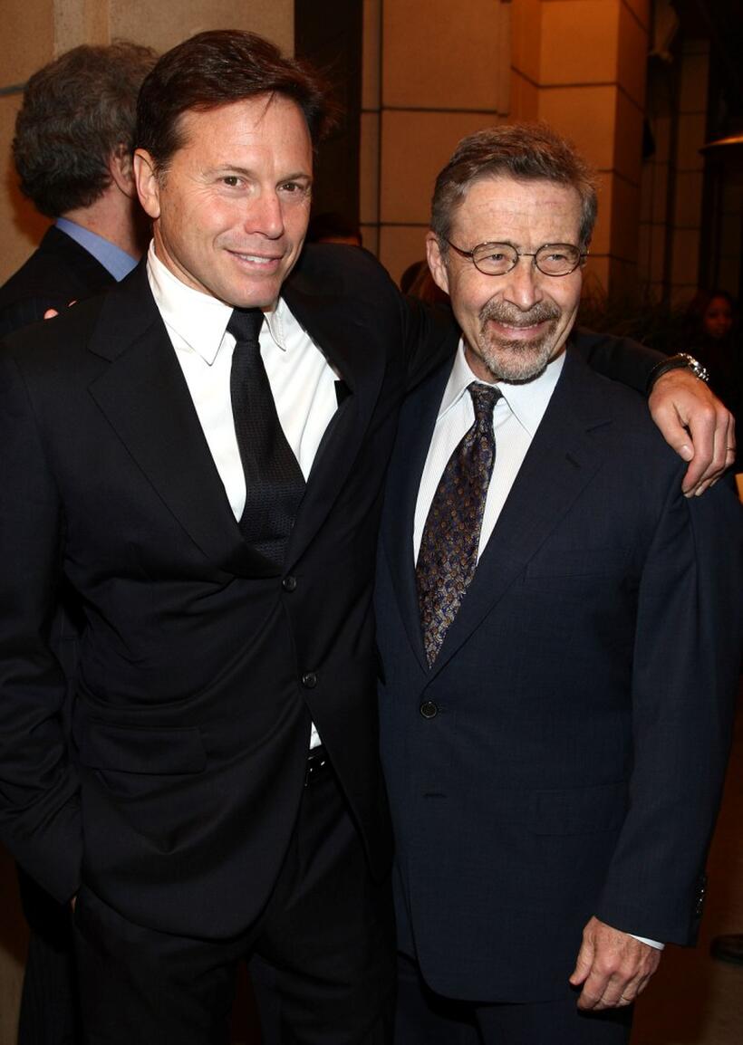 Producer Bill Gerber and Barry Meyer at the California premiere of "Gran Torino."