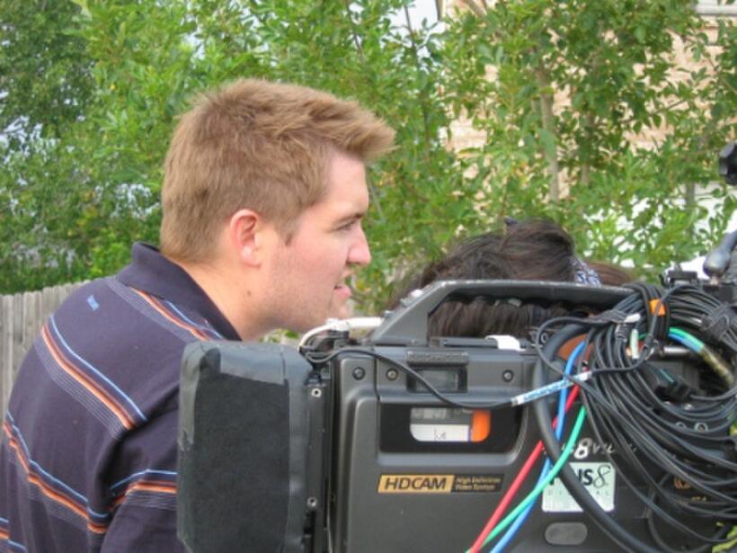 Director Chris Eska on the set of "August Evening."