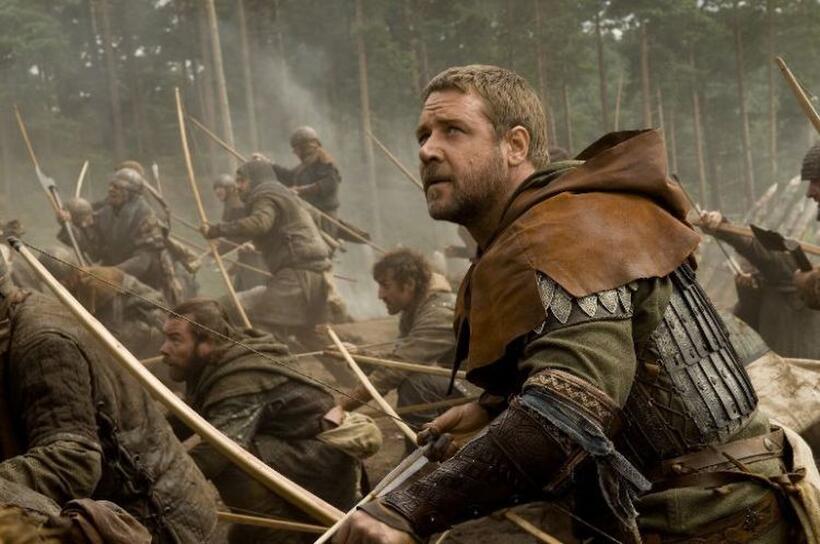 Russell Crowe as Robin Longstride in "Robin Hood."