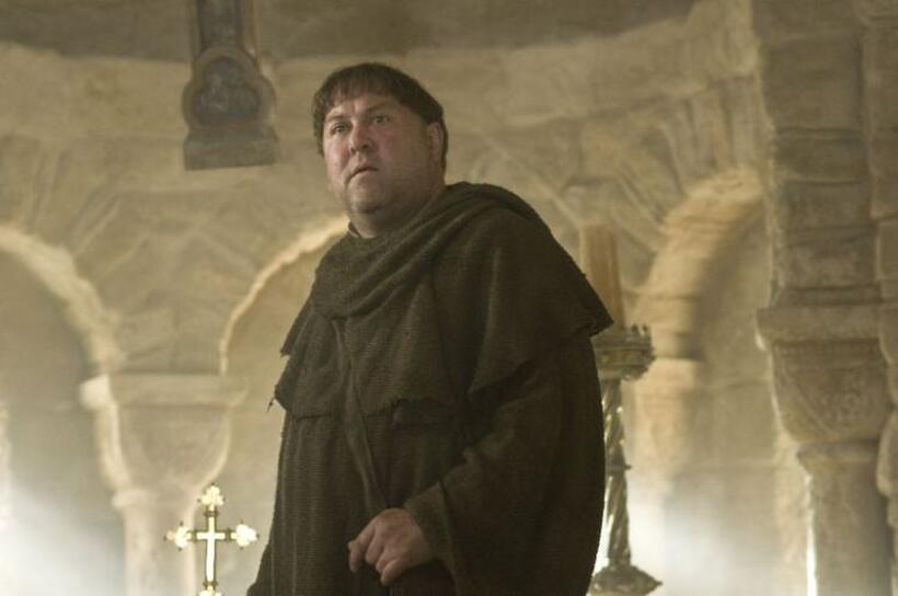 Mark Addy as Friar Tuck in "Robin Hood."