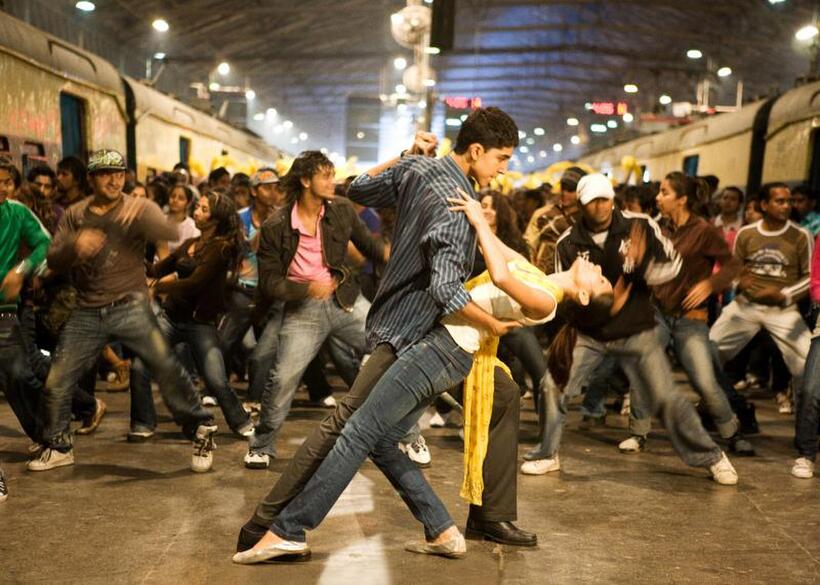 Dev Patel and Freida Pinto in "Slumdog Millionaire."