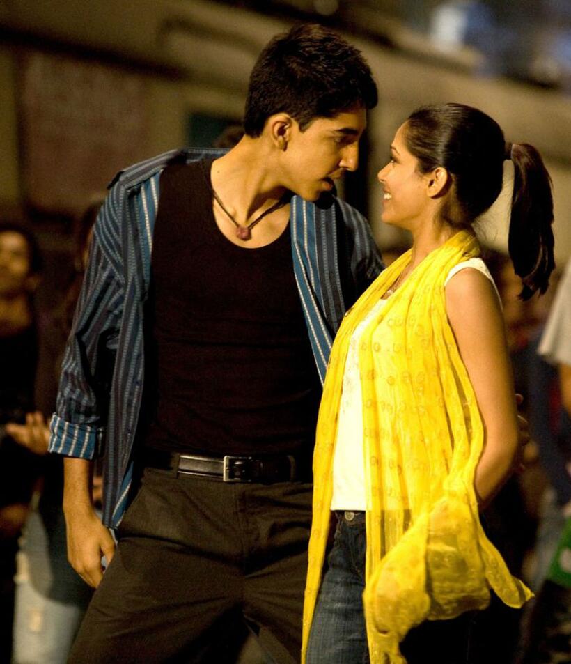 Dev Patel and Freida Pinto in "Slumdog Millionaire."
