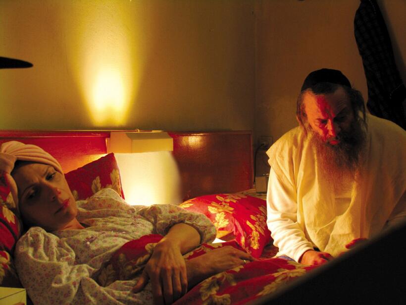 Assi Dayan as Rabbi Edelman and Sharon Hacohen Bar as Esther Edelman in "My Father My Lord."