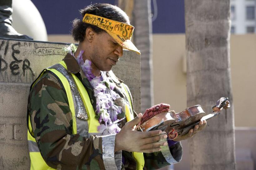 Jamie Foxx as Nathaniel Ayers in "The Soloist."