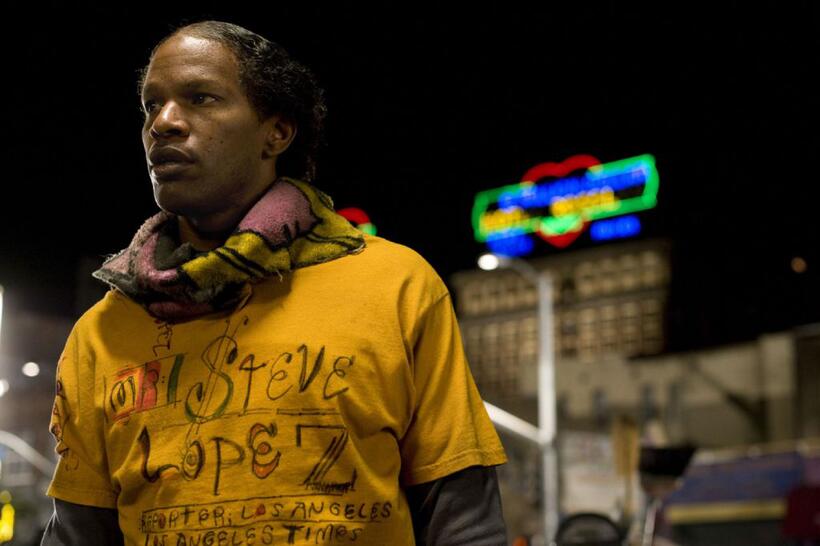 Jamie Foxx as Nathaniel Ayers in "The Soloist."
