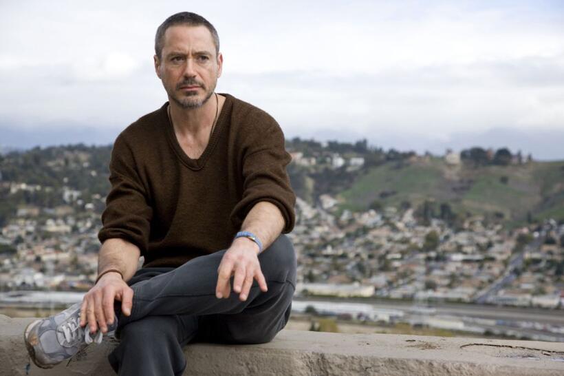 Robert Downey Jr. as Steve Lopez in "The Soloist."