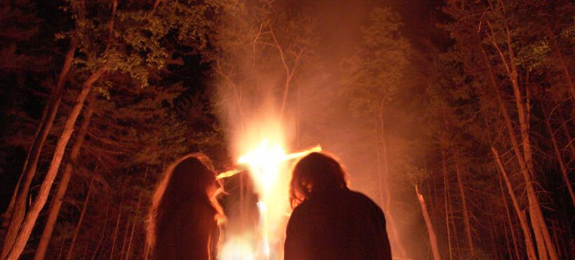 Tony Stone and Fiore Tedesco in "Severed Ways: The Norse Discovery of America."