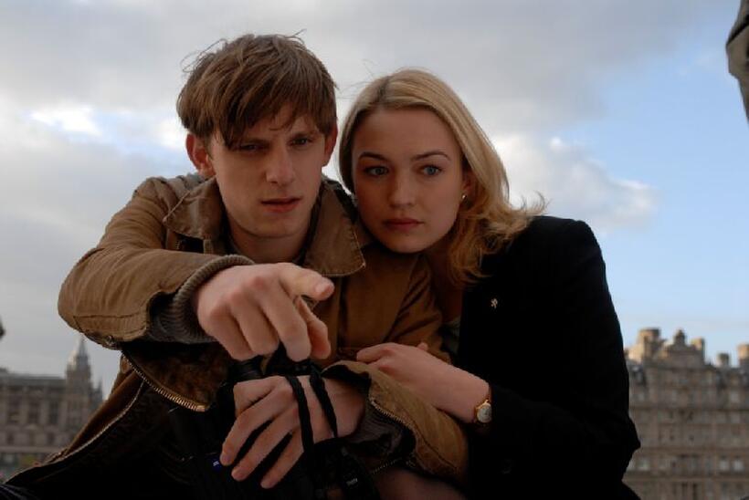 Jamie Bell and Sophia Myles in "Mister Foe."