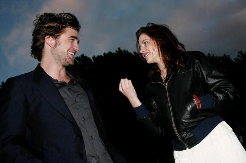 Robert Pattinson and Kristen Stewart at the "Twilight" premiere during the 3rd Rome International Film Festival.