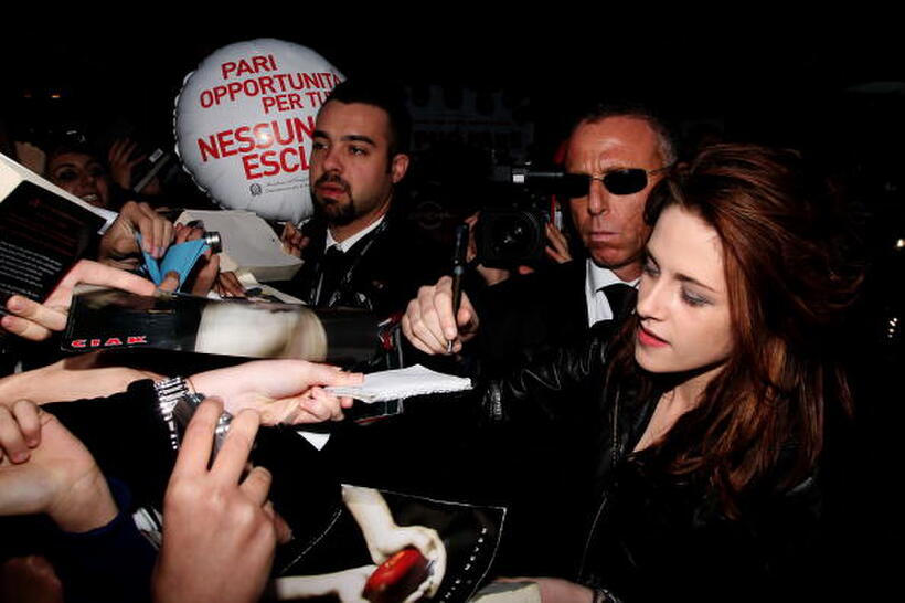 Kristen Stewart at the "Twilight" premiere during the 3rd Rome International Film Festival.