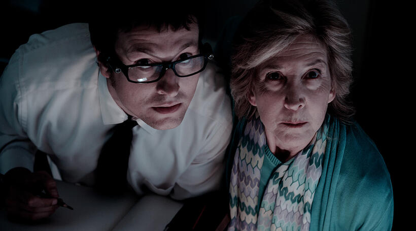 Leigh Whannell and Lin Shaye in "Insidious."