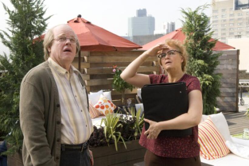 Philip Seymour Hoffman as Caden Cotard and Samantha Morton as Hazel in "Synecdoche, New York."