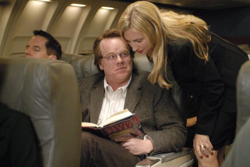 Philip Seymour Hoffman as Caden Cotard and Hope Davis as Madeleine Gravis in "Synecdoche, New York."