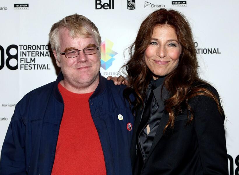 Philip Seymour Hoffman and Catherine Keener at the Canada premiere of "Synecdoche, New York" during the 2008 Toronto International Film Festival.