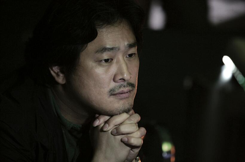 Director Park Chan-wook on the set of "Thirst."