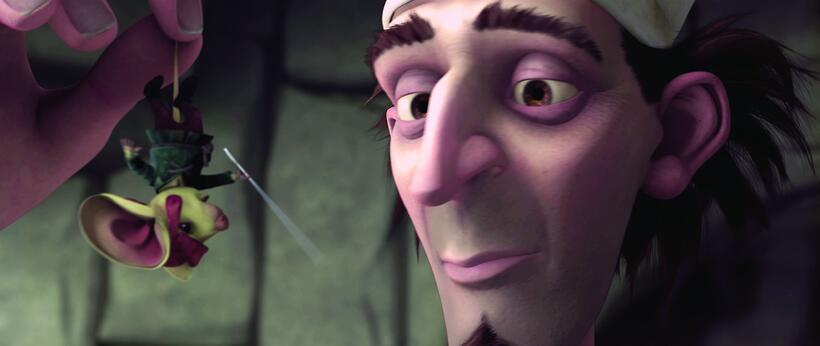 Noble mouse Despereaux and royal chef Andre in "The Tale of Despereaux."