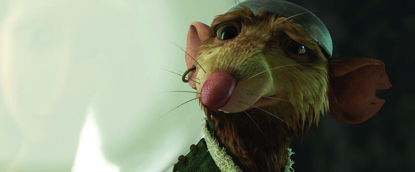 Good-hearted rat Roscuro in "The Tale of Despereaux."