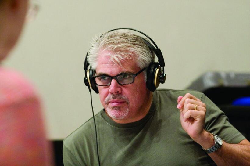 Producer/writer Gary Ross on the set of "The Tale of Despereaux."