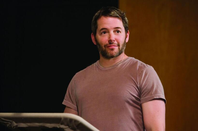 Matthew Broderick on the set of "The Tale of Despereaux."