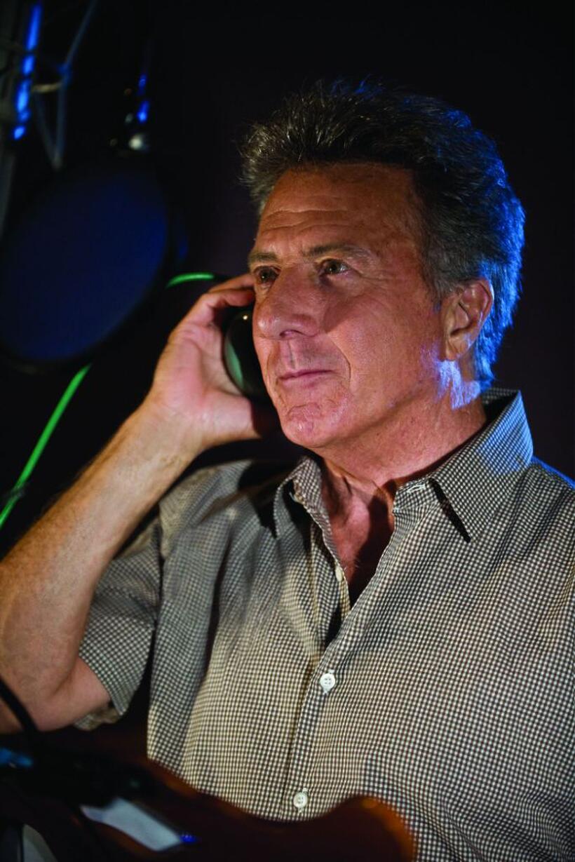 Dustin Hoffman on the set of "The Tale of Despereaux."