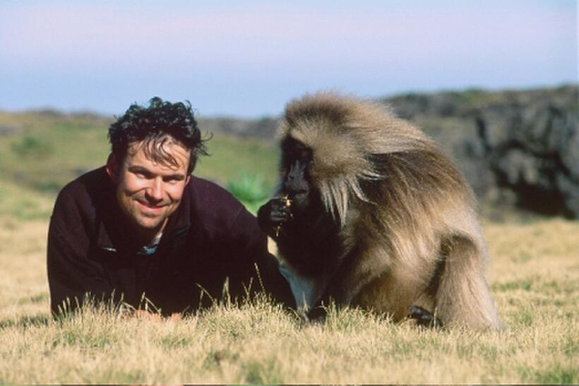 Co-director Mark Linfield on the set of "Chimpanzee."