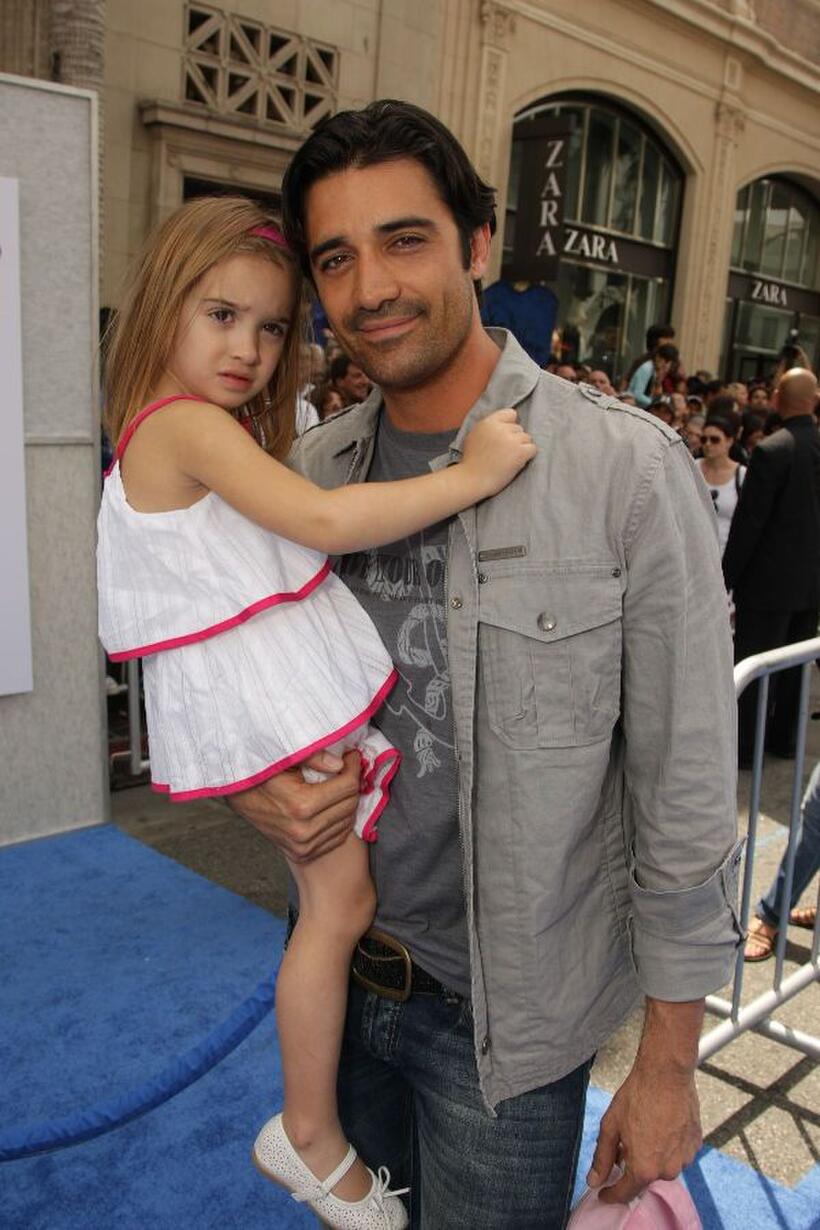 Gilles Marini and Guest at the premiere of "Oceans."
