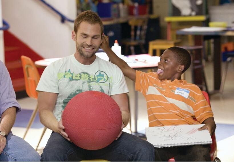 Seann William Scott as Wheeler and Bobb'e J. Thompson as Ronnie in "Role Models."