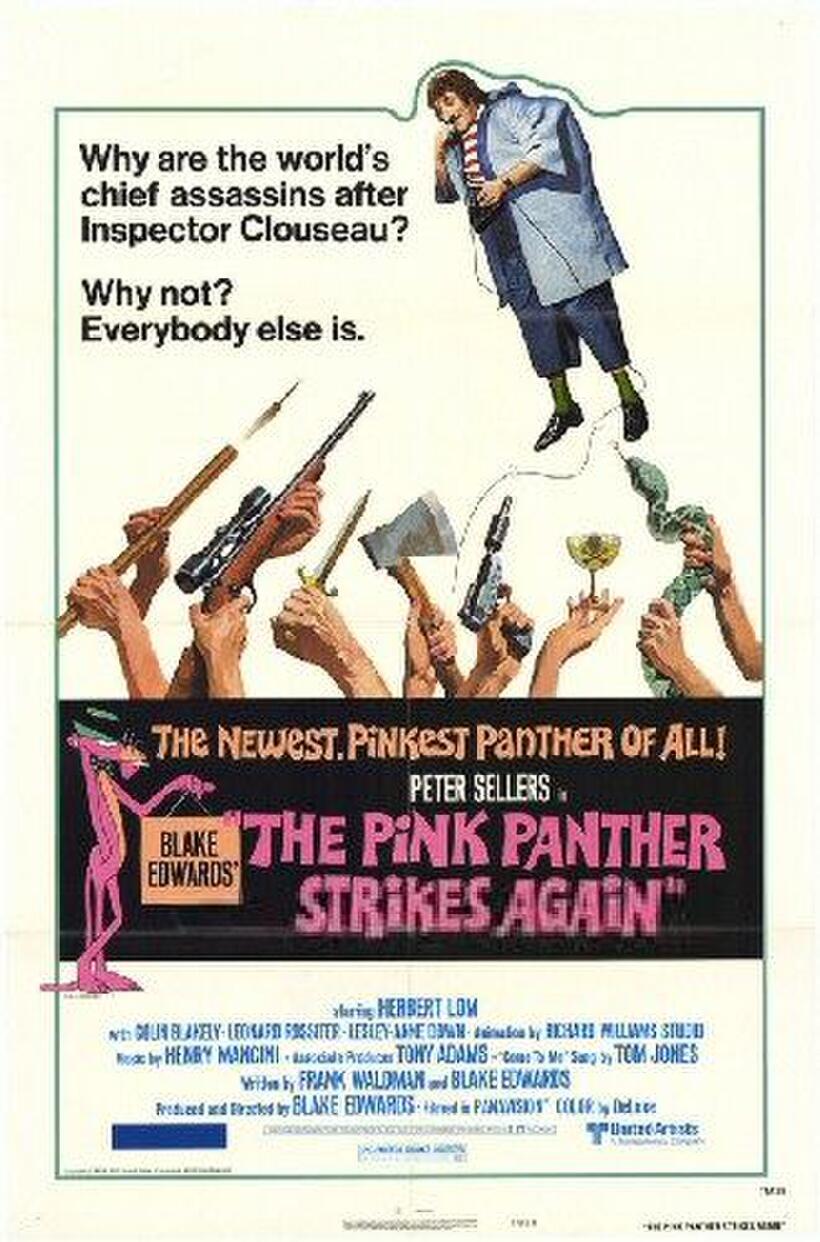 Poster art for "The Pink Panther Strikes Again."