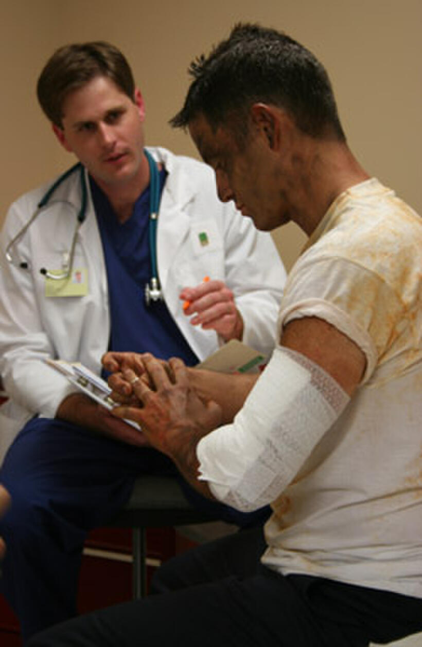 A scene from "Fireproof."