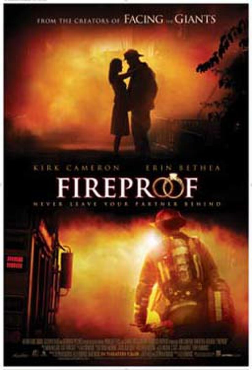 Poster art for "Fireproof."