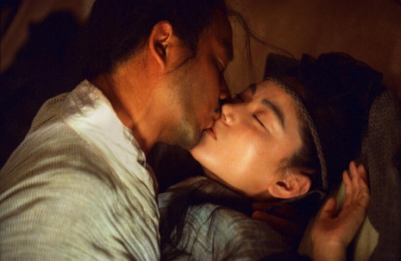 Tony Leung Chiu Wai as Blind Swordsman and Brigitte Lin as Murong Yin/Murong Yang in "Ashes of Time Redux."