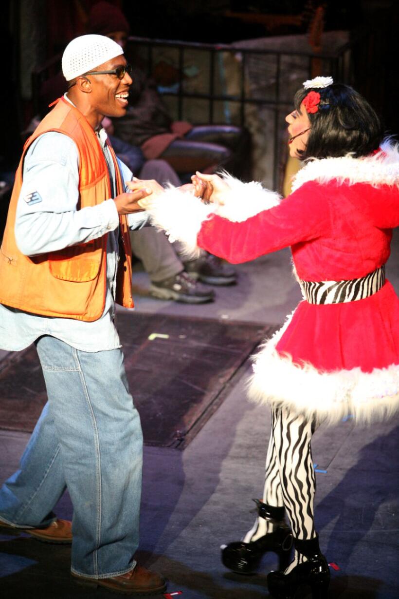 Michael McElroy as Tom and Justin Johnston as Angel in "Rent Filmed Live on Broadway."