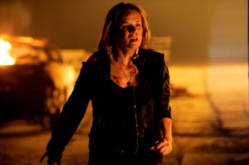 Lea Thompson as Maudie McMinn in "Exit Speed."