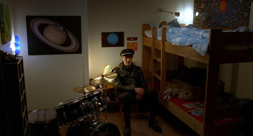 Bard Owe as Odd Horten and Peder Lohne Hamer as Nordahl in "O'Horten."