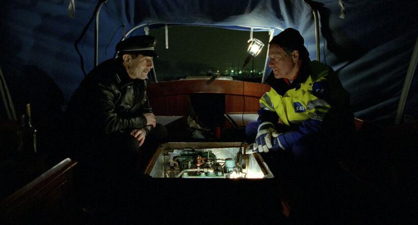 Bard Owe as Odd Horten and Bjorn Floberg as Flo in "O'Horten."