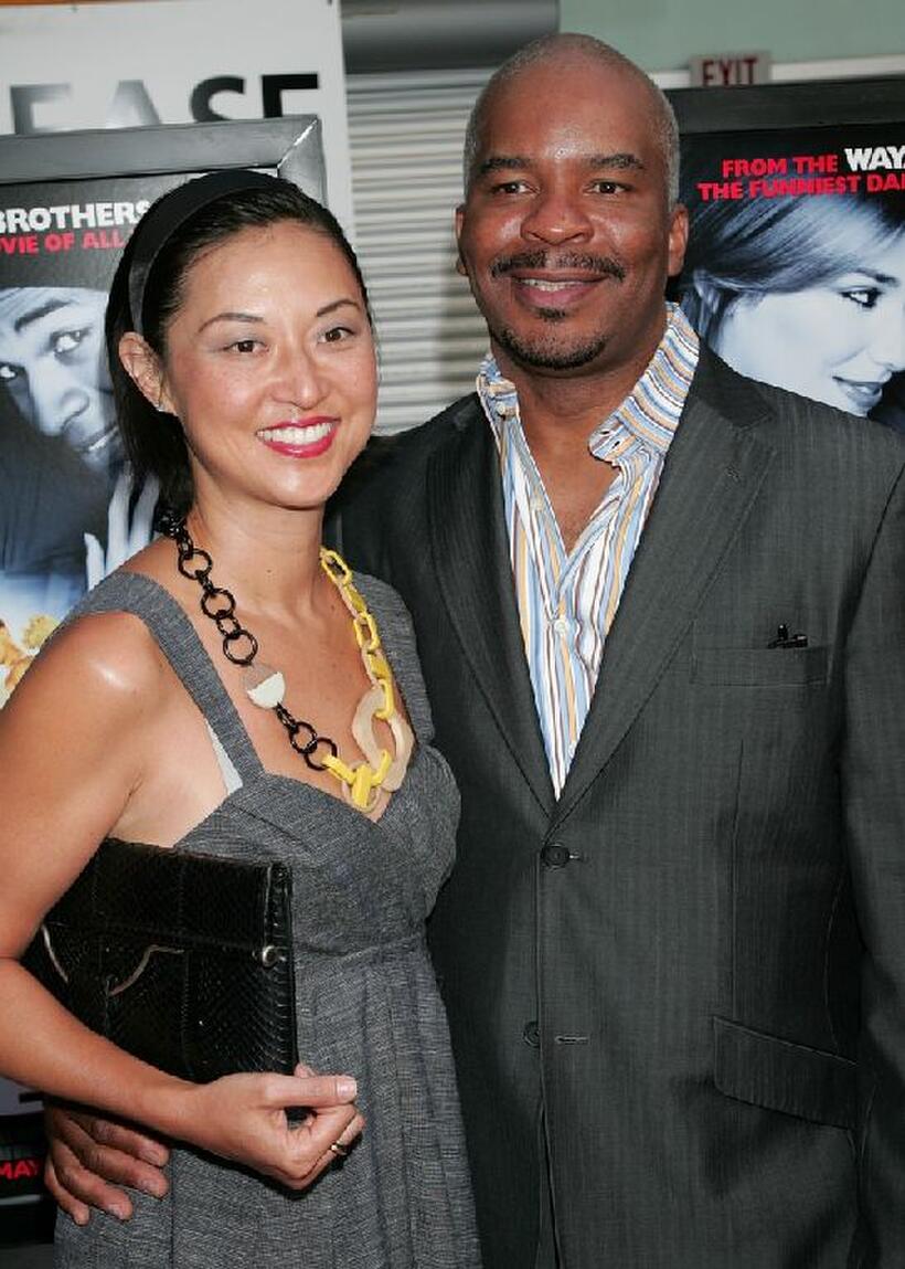 Christine Y. Kim and David Alan Grier at the California premiere of "Dance Flick."