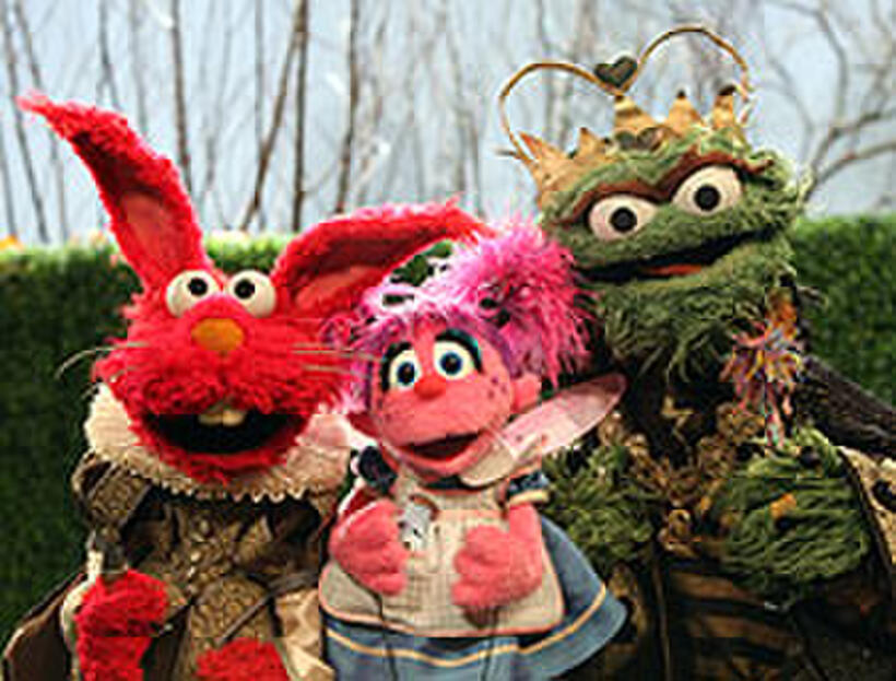 Elmo, Abby and Oscar in "Sesame Street: Abby in Wonderland."