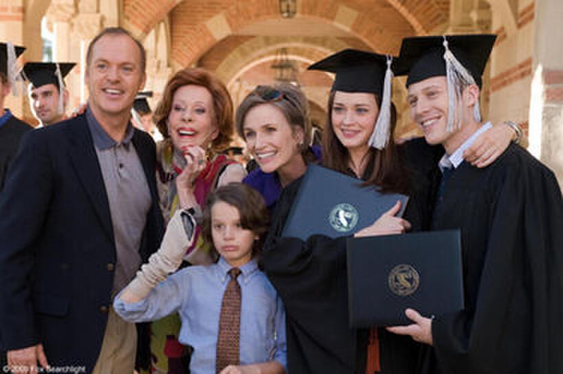Michael Keaton as Walter Malby, Carol Burnett as Maureen Malby, Bobby Coleman as Hunter Malby, Jane Lynch as Carmella, Alexis Bledel as Ryden Malby and Zach Gilford as Adam in "Post Grad."