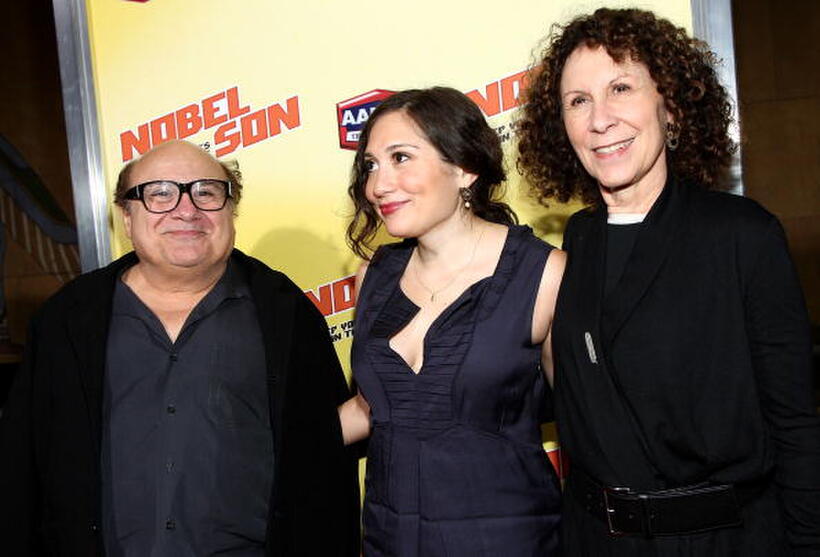Danny DeVito, Lucy DeVito and Rhea Pearlman at the California premiere of "Nobel Son."