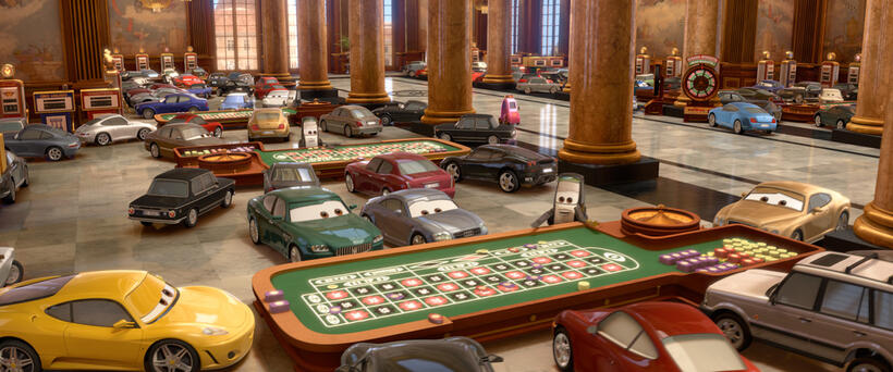 A scene from "Cars 2."