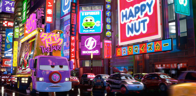 A scene from "Cars 2."
