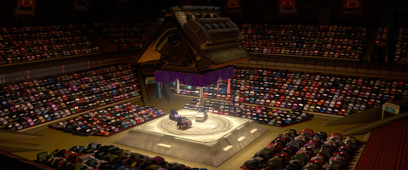 A scene from "Cars 2."