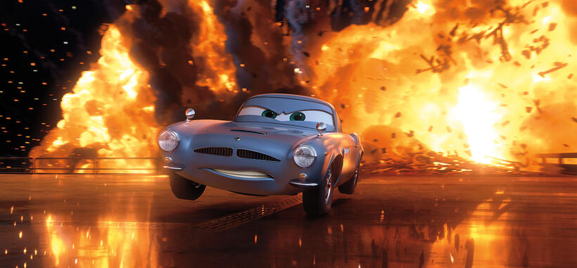 Finn McMissile voiced by Michael Caine in "Cars 2."