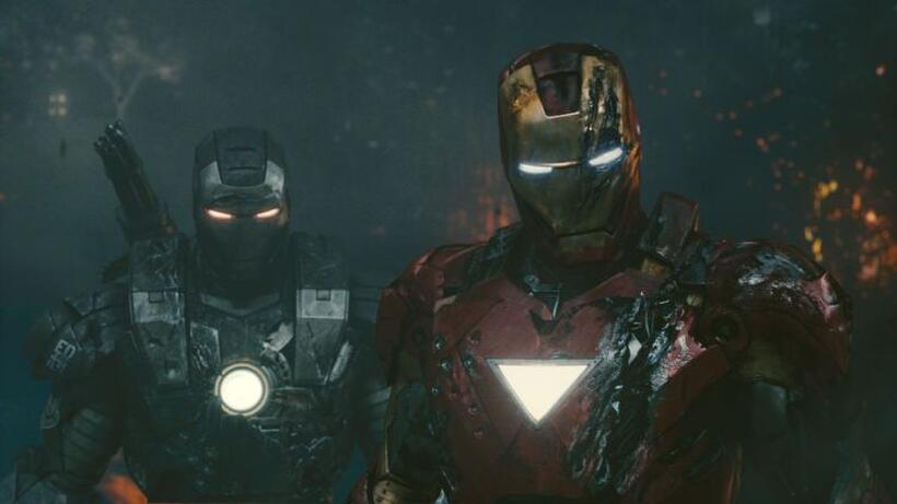 War Machine and Iron Man in "Iron Man 2."