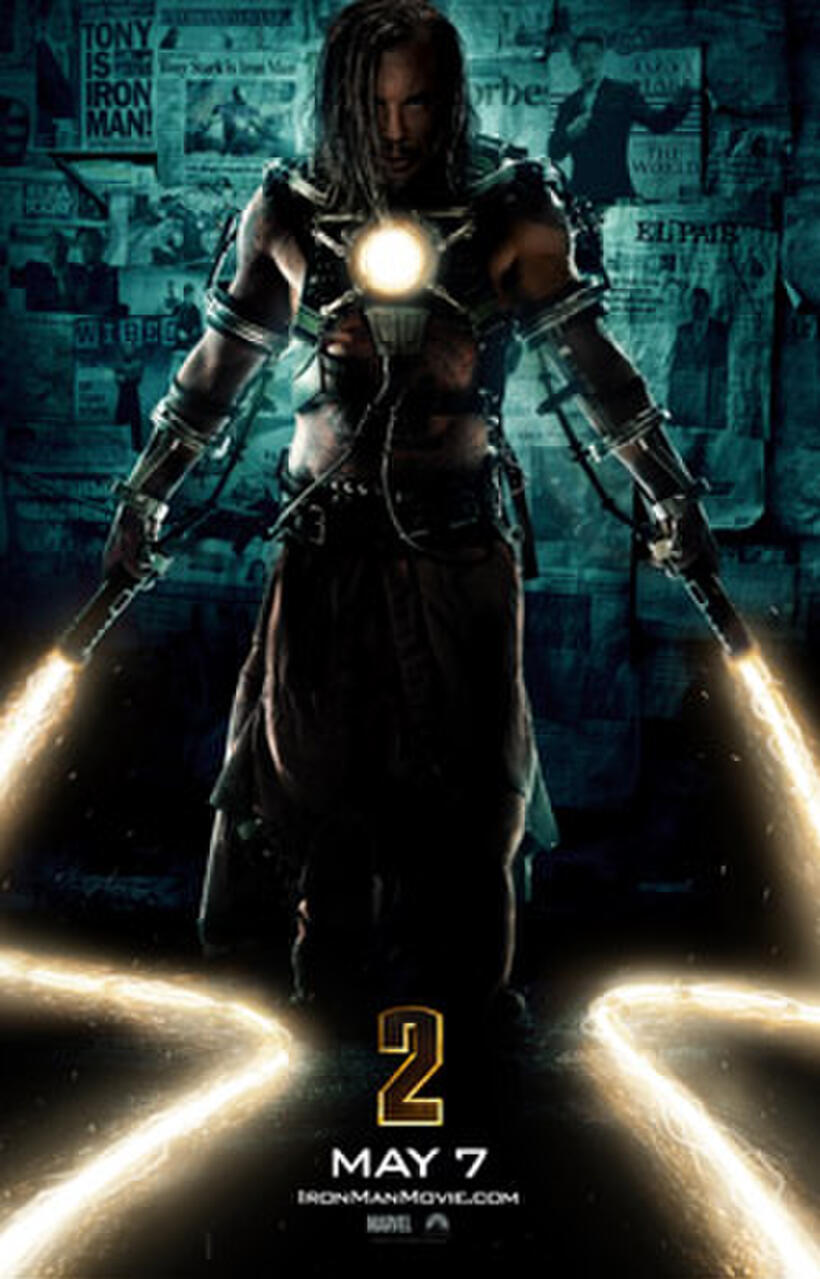 Early Poster art for "Iron Man 2."