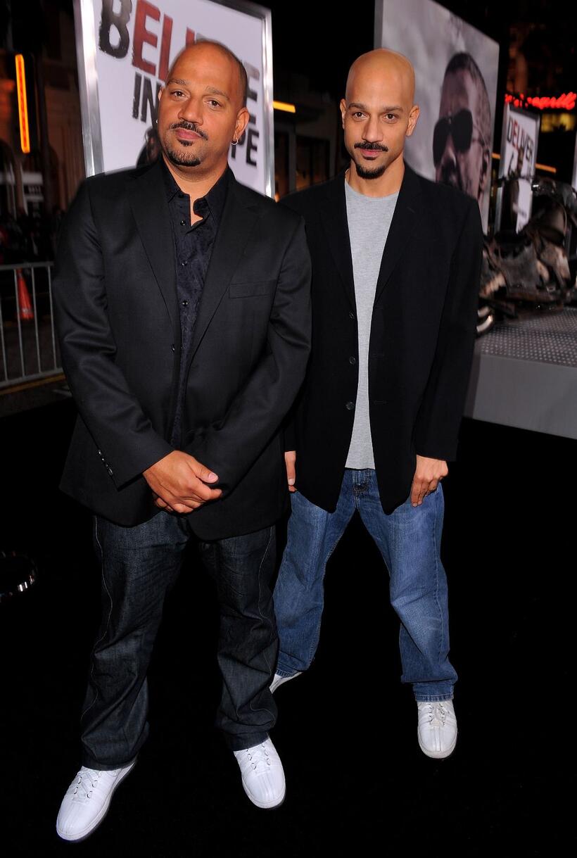 Albert Hughes and Allen Hughes at the California premiere of "The Book Of Eli."