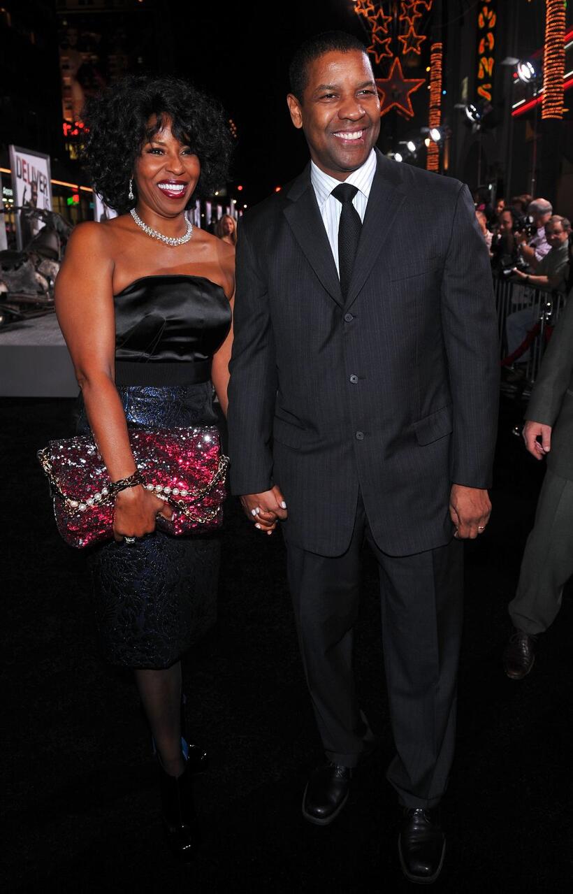 Pauletta Washington and Denzel Washington at the California premiere of "The Book Of Eli."